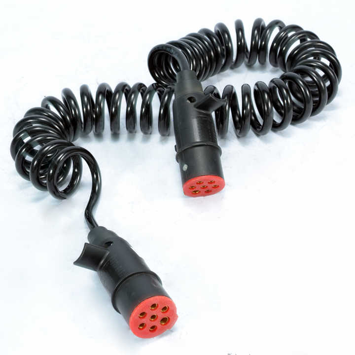 トラック トレーラー ウィングケーブル スパイラル 電源 カール