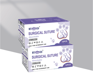 ราคาขายส่งไหมเย็บแผลแบบดูดซึมได้ / โพลีกลาคทีน พีจีแอลเอ 910 ไหมเย็บแผลผ่าตัด ไหมเย็บแผลผ่าตัดจากกรดโพลีไกลโคลิก - Product Image 1