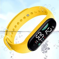 Montre connectée LED à écran tactile 2025 pour hommes et enfants, bracelet électronique étanche, montre numérique LED