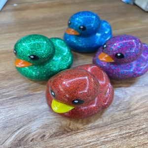 Pato de Silicona TPE de 8 cm con Purpurina, Opción de Regalo, Personalización Disponible - Product Image 4