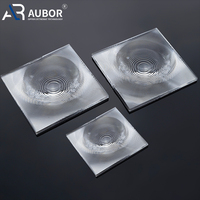 Lentilles LED en plastique personnalisables de haute précision réflecteurs lentille de ménisque convexe asphérique Rectangle formes carrées LED