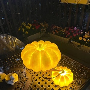 Solar Powered <b>Pumpkin</b> Lantern Waterproof Outdoor Camping Tent <b>Light</b> Portable Ambient Floor Lamp <b>for</b> Balcony Garden - Product Image 2
