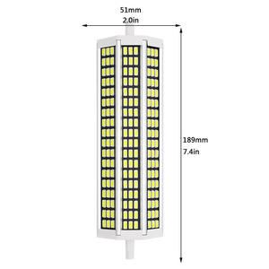 Lampe LED <span class=keywords><strong>R7S</strong></span> aluminium noir SMD 5733 haute luminosité 5W 10W 15W 20W 78 18 135 <span class=keywords><strong>189mm</strong></span> haute qualité ampoule de maïs horizontale - Product Image 3