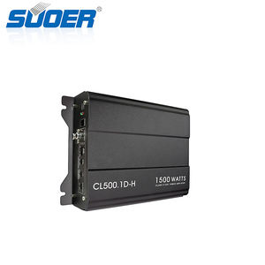 Suoer CL500.1D-H Mini amplificateur de <span class=keywords><strong>voiture</strong></span> <span class=keywords><strong>1500w</strong></span> puissance maximale classe D <span class=keywords><strong>ampli</strong></span> de <span class=keywords><strong>voiture</strong></span> 4500w-8000w gamme de puissance combinaison de croisement mono canal - Product Image 4
