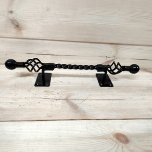 Matériel de clôture en fer galvanisé de style traditionnel Iron Nature avec barres torsadées et extrémités sphériques pour clôtures, treillis et portails – Durable - Product Image 1