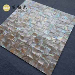 Carrelage de mosaïque en coquille d'ambre naturel de forme carrée avec lustre pour mur intérieur dosseret meubles cuisine salle de bain douche décor - Product Image 4
