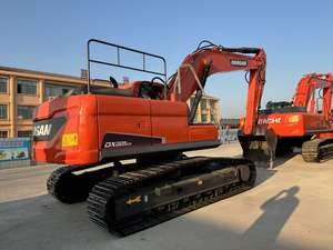 Excavadora Doosan DX225 usada en buen estado, oruga hidráulica duradera a la venta, ideal para proyectos de movimiento de tierras e infraestructura - Product Image 3
