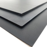 Feuilles de Silicone en néoprène naturel, 1.0mm 1.5mm 2mm, noir, Epdm