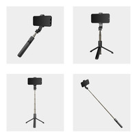 Tokqi-l03hot Tripod portabel, tiang Selfie Tripod Aloi aluminium 100 buah versi profesional Vlog Video telepon