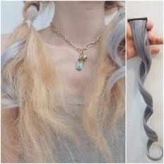 Pre-Bonded Clip-In Indian Hair Natural Wave Style 1B Bridge Color Wand 20579322 Número de modelo - Product Image 1