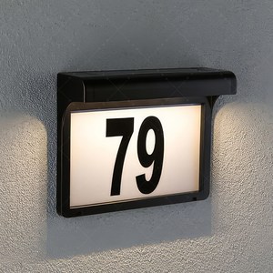 Dropshipping thiết kế miễn phí cửa hiện đại số mảng bám năng lượng mặt trời phát sáng tấm cửa cho sân vườn nhà khách sạn - Product Image 3