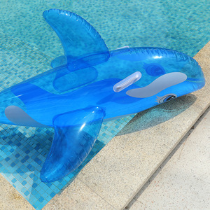 <b>Inflatable</b> Whale <b>Floating</b> Lounger 150x84x68cm Blue Color For <b>Pool</b> Adult Use - Product Image 3