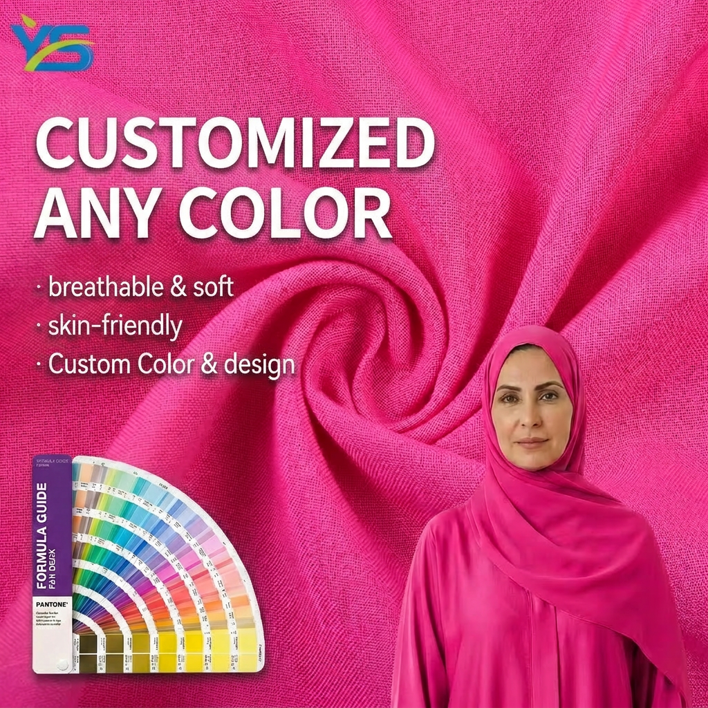Factory Wholesale Pink Solid Anti-static Viscose Rayon Fabric 120gsm 30s Dyeing Floral Rayon Fabric For Dress
