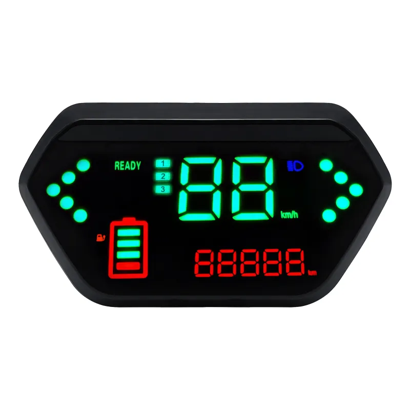 Odômetro elétrico para motocicleta, 48v/60v, motocicleta, display lcd digital, tacômetro, velocímetro lcd