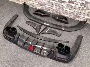 Paraurti auto W222 S63 LCI 2017- 2020 in fibra di carbonio posteriore alettone alettone alettone anteriore per <span class=keywords><strong>Mercedes</strong></span> Benz S classe W222 <span class=keywords><strong>B</strong></span> Style - Product Image 3