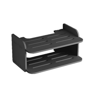 Étagère murale pour routeur, support de rangement mural à 2 niveaux, anti-poussière, résistant à l'humidité, installation sans perçage - Product Image 1