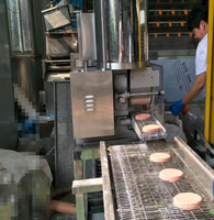 Machine automatique de formage de galettes de viande pour hamburgers, ligne de production de nuggets de poulet enrobés