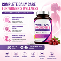 Capsules de probiotiques pour femmes avancées |   Soutient la santé féminine et urinaire |   Formule probiotique + prébiotique avec canneberge et B6