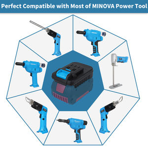 Adaptador de Batería de Iones de Litio Genérico <span class=keywords><strong>MINOVA</strong></span> de Uso Generalizado Directamente de Fábrica para Convertir Baterías de Otras Marcas Reconocidas - Product Image 5
