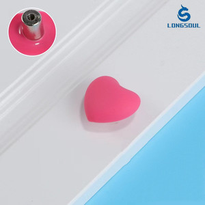 خزانة أثاث غرفة نوم الأطفال المصنوعة في الصين ، خزانة بدرج سحب بفتحة واحدة على شكل قلب ، مقبض مقبض بلاستيكي مطاطي - Product Image 3