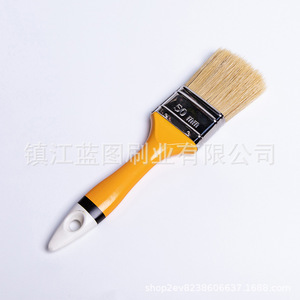 Brocha Plana para Pintar de 22 mm con Cerdas de Cerdo y Mango Naranja para Uso Doméstico - Product Image 5