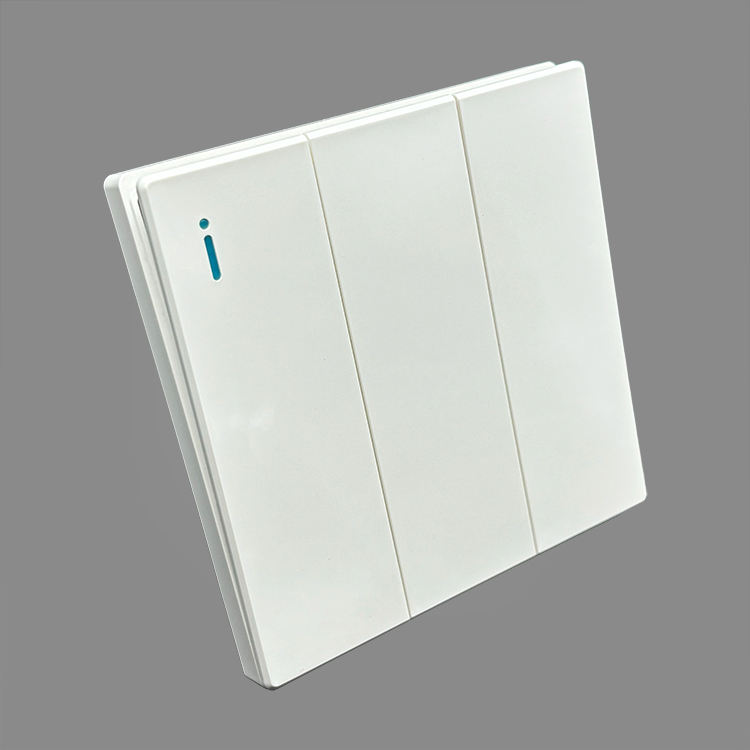 VNX PC Switch Panel 10A 250V Electric 2 Gang 1Way / 2 Way Home Wall Light Switch British Standard for Office