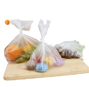 Custom HDPE Plastic Side Gusset Fruit & Vegetable Packaging <b>Bags</b> on Roll Biodegradable for Supermarket & Exhibition Use - Product Image 1