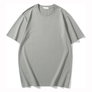 เสื้อยืดเด็กทรงโอเวอร์ไซส์ คอกลม แขนสั้น ผ้าฝ้ายถัก 100% สีพื้นเรียบง่าย สไตล์ลำลอง สำหรับฤดูร้อน - Product Image 1