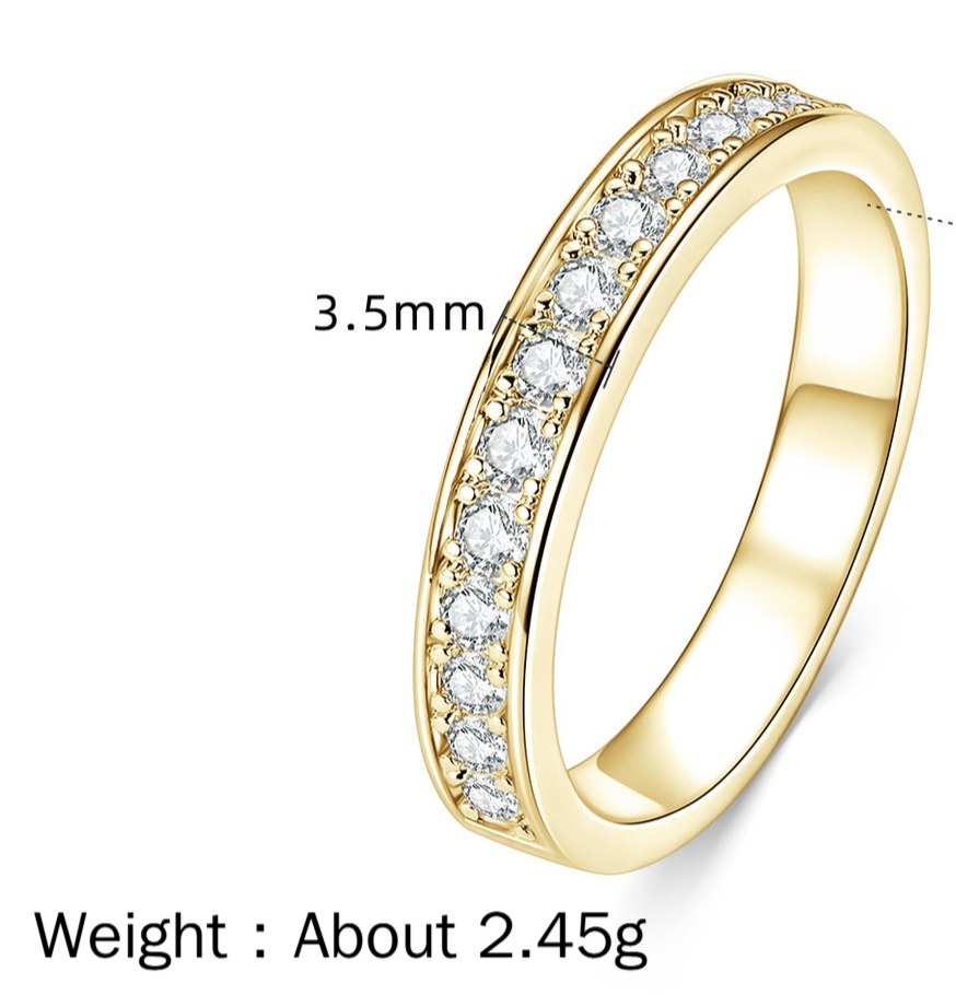 Fashion Women's half-body ring[KYellow]