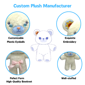 Produsen Boneka Hadiah Natal yang Dipersonalisasi, Boneka Desain Kustom, Mainan Figur Boneka, Boneka Beruang Teddy yang Dapat Disesuaikan - Product Image 3