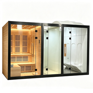 Swankia saune in legno <span class=keywords><strong>termo</strong></span> legno Sauna all'aperto stufa e combinazione bagno turco per l'europa - Product Image 1