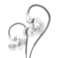 Écouteurs filaires, 3.5mm, réduction du bruit, casque d'écoute de Sport, avec micro, KZ G1