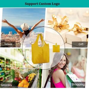 Bolsas de Compras Reutilizables, Bolsas de Poliéster Reciclado Resistentes al Desgarro, con Bolsillo - Product Image 6