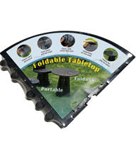 Table de camping pliable légère et portable pour tabouret télescopique et ensemble de table pliable