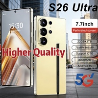 Teléfono Móvil S26 Ultra de 7.7 Pulgadas, 22GB+2TB, Doble SIM, Android 15, 5G Global, 108MP, Alta Calidad, Económico