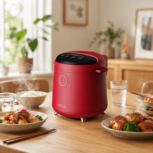 Olla Arrocera Eléctrica Mini <span class=keywords><strong>2023</strong></span>, Baja en Azúcar, Saludable, de 2 Litros, para Cocinar Arroz, Papillas, Pasteles y Más, con 12 Funciones - Product Image 1