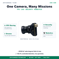 Caméra de drone FPV ZYKD TC-608 Micro 5MP analogique CVBS pour vue à la première personne, quadricoptère de course, UAV, grand angle aérien 5V 12V OEM ODM