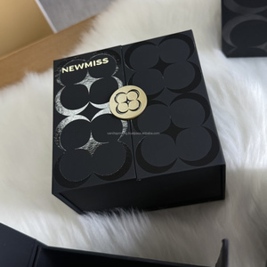 Luxury Double Door Magnetic <b>Gift</b> <b>Box</b> Custom Rigid Packaging <b>Box</b> with Gold Foil Logo for Jewelry Cosmetics <b>Wedding</b> Invitation - Product Image 5