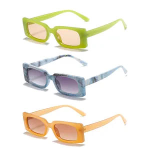 2022 lunettes de soleil rétro pour femme, nouvelle collection printemps, petite monture carrée, noire, léopard, marron, couleur bonbon, cadeau