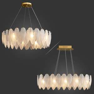 Lustre en verre de style français chambre design moderne suspension en verre simple nordique minimaliste - Product Image 4