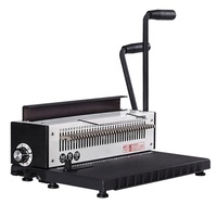 Capacité de poinçonnage 15 feuilles Capacité de reliure Double fil Binder YS TD-1500B34 Machine à relier 34 trous