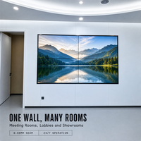 Écran de mur vidéo LCD à cadre ultra-fin de 46 pouces, 0,88 mm, 500 nits, 1920x1080, pour salle de contrôle et surveillance