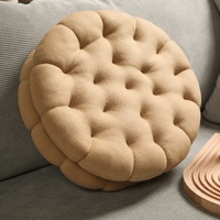 Coussins de sol doux remplissage PP coton salon chambre à coucher coussin de siège en forme de Biscuit oreiller en gros
