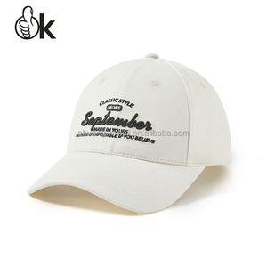 Casquette de baseball unisexe à 6 panneaux avec logo brodé personnalisé OEM, visière incurvée large, style sport, bon marché, du fabricant - Product Image 2