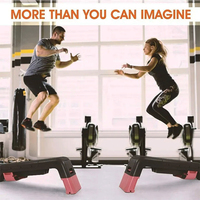 Plataformas de paso de Fitness multifuncionales versátiles, Banco de pesas de cubierta aeróbica, caja de cardio pliometría para ejercicio aeróbico