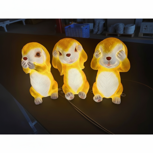 Lampe néon 3D en forme de lapin LED extérieure IP65 personnalisée pour la décoration de jardin et les décorations de cour pour le Nouvel An - Product Image 1