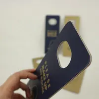 Impressão personalizada não disturb 3mm de espessura de cartão de papel do hotel porta cabide