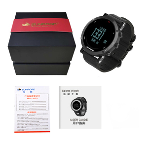Montre de sport multifonctionnelle haut de gamme SUNROAD pour activités de plein air, étanche, avec baromètre, altimètre, boussole, chronomètre et bracelet en nylon - Product Image 6