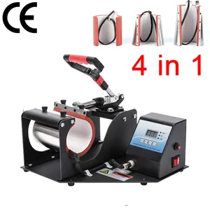 Mug Press Machine 4 In 1 Sublimation Mug Printer Heat Press For 6OZ 11OZ 12OZ 17OZ Cups