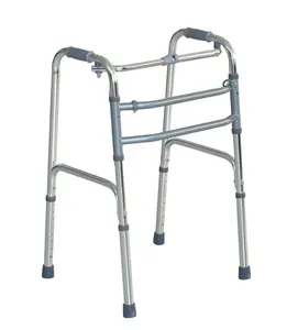 foldable adult walkers rollator easy carry for hospital disabled used FOLDING WALKER adjustable height aluminum walker